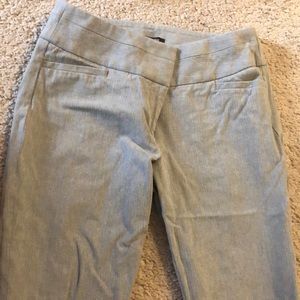 Loft light grey herringbone pants